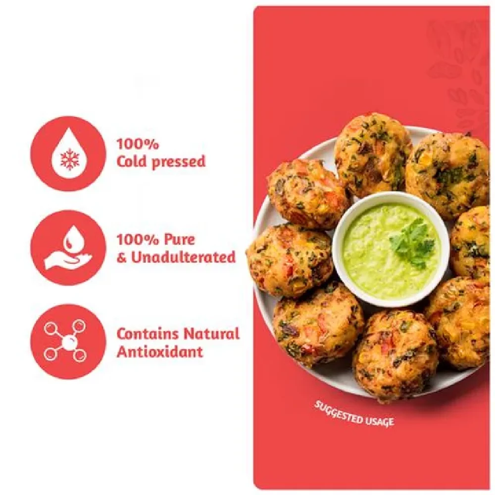 Dabur Cold Pressed Groundnut Cooking Oil, 1 L Bottle-4.webp